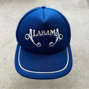 Vintage Alabama Band Trucker Hat Blue Classic Adjustable